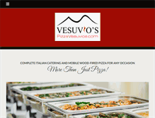 Tablet Screenshot of pizzavesuvios.com